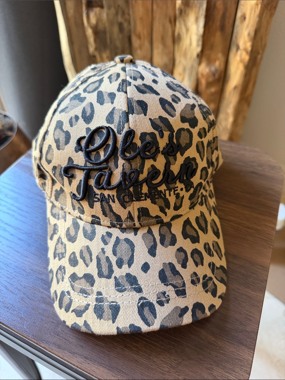 Oles Taverne Leopard Print Kids Cap - Tan and Black